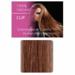 Włosy Clip czerwonawy brąz