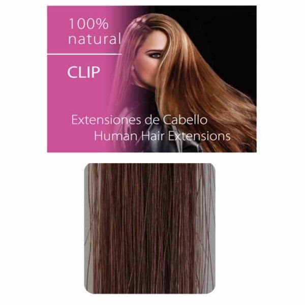 Włosy Clip czerwonawy ciemny brąz Włosy Clip czerwonawy ciemny brąz